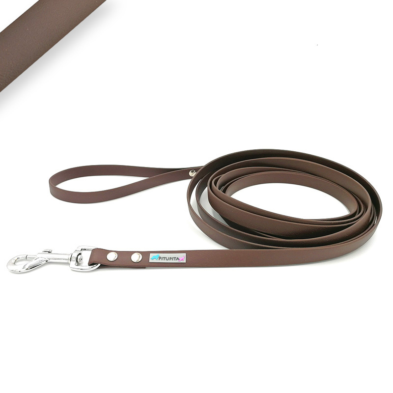 Biothane® Schleppleine 13mm BR523 dunkelbraun 3m Stopper