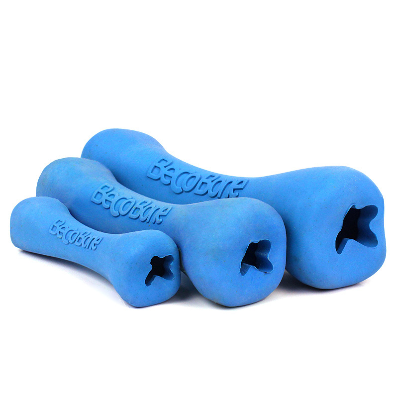 BecoPets Snackspielzeug BecoBone Knochen blau M