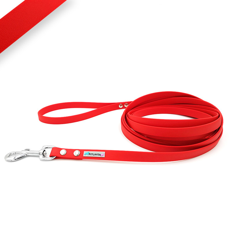 Biothane® Schleppleine 13mm RD522 rot 1m Handschlaufe